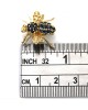 Blue Sapphire Bee Pin in Yellow Gold
